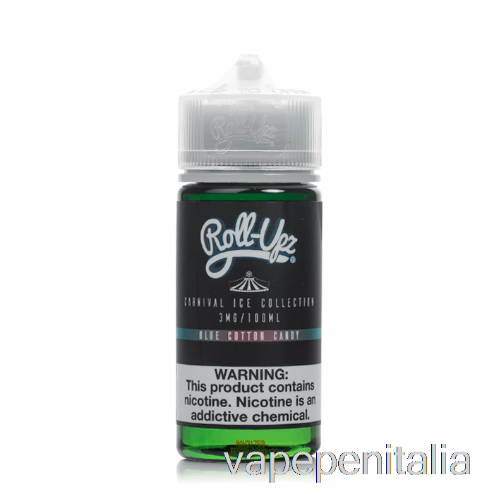 Vape Italia Zucchero Filato Blu Ghiaccio - Carnevale - Juice Roll Upz - 100ml 3mg